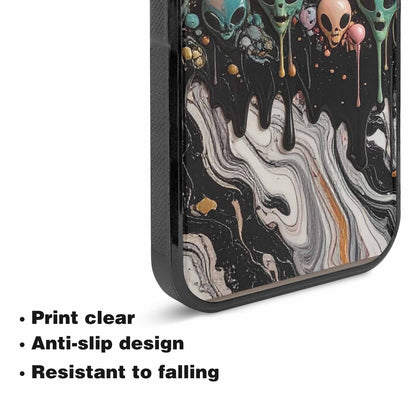 iPhone 15 Plus Case — Aliens Marblemelting Aliens Pa Ciq, Original Design Phone Case