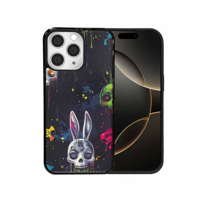iPhone 15 Pro Max Case — Radioactive Ghost Bunny Skull Sm Onf, Unique Phone Case Design