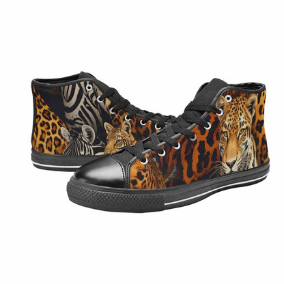 MEN'S Animal Print High Top Canvas Aesthetic Custom Shoes