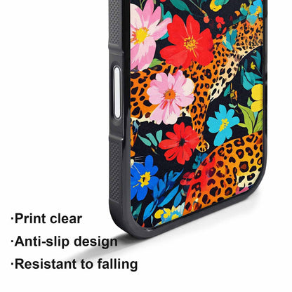 iPhone 17 Air Case — Leopard Print Floral Animal Print, Custom Printed Phone Case