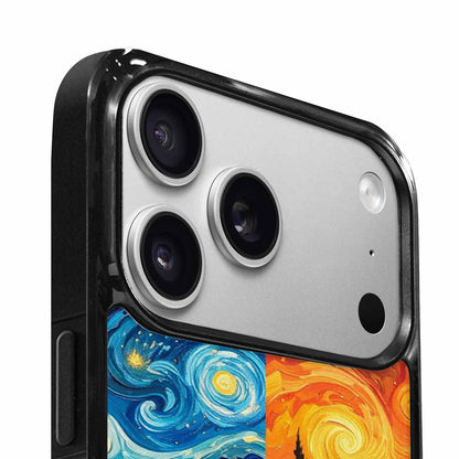 iPhone 17 Pro Case — Small Van Gogh Style Swirl Galaxy, Custom Art Phone Cover