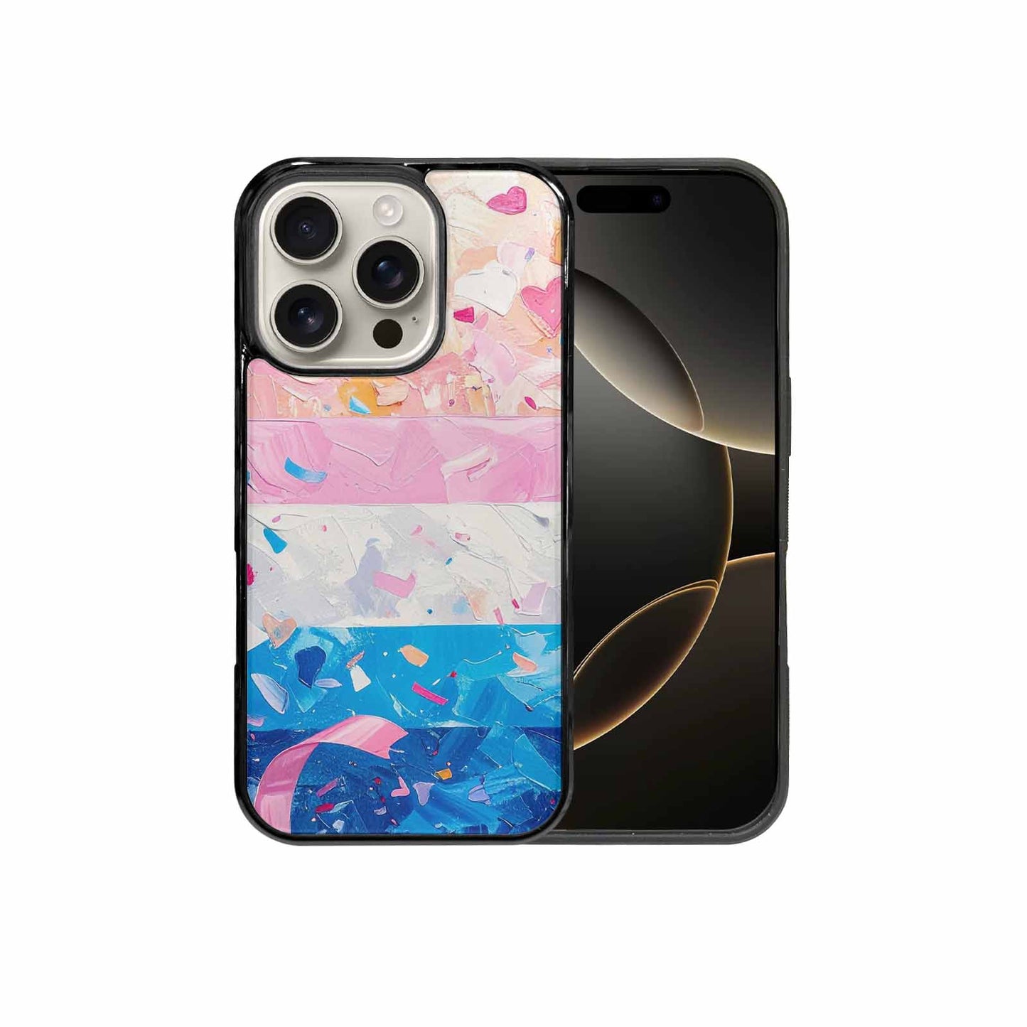 iPhone 16 Pro Case — Transgender Pride Flag Trans Pride Flag, Custom Art Phone Cover