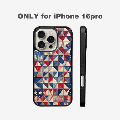 iPhone 16 Pro Case — Small American Flag Stars And Stripes, Original Design Phone Case
