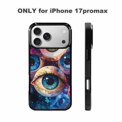 iPhone 17 Pro Max Case — Seamless Tileable Pattern Of Galaxy Space, Custom Art Phone Cover