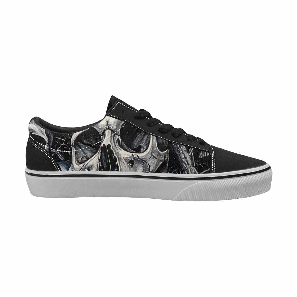 WOMEN'S Skull Roses Lace-Up Canvas Dreamlike Custom Shoes