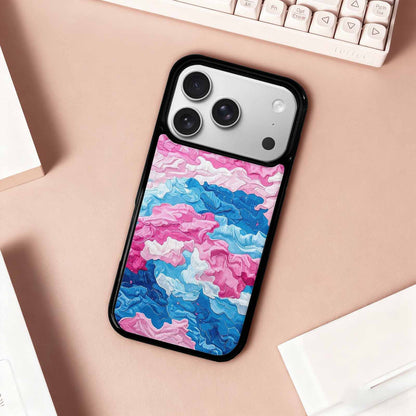 iPhone 17 Pro Case — Vivid Camo Transgender Pride Camo, Customized Protective Case