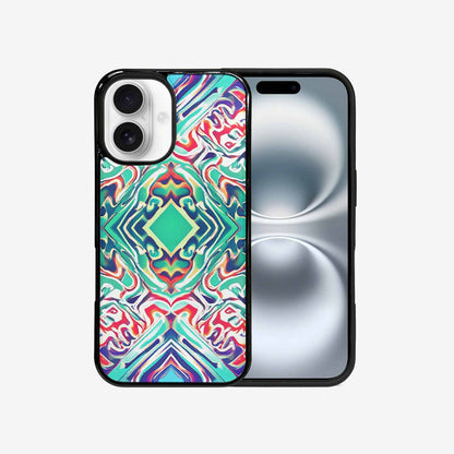 iPhone 16 Case — Holographic Tribal Blaze, Custom Designed Case Cover