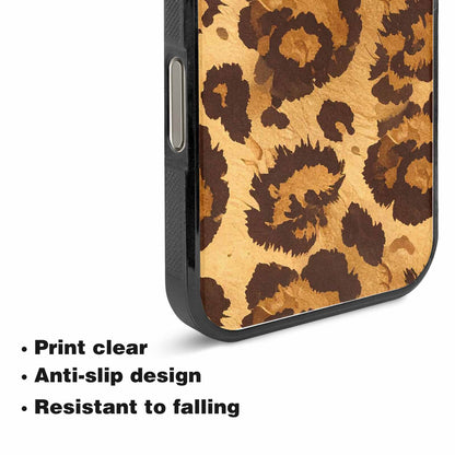 iPhone 15 Pro Max Case — Classic Leopard Print Warm Golden Tan, Original Design Phone Case