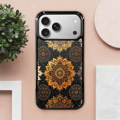 iPhone 17 Pro Max Case — Small Mandala Pattern, Randomly Floral, Unique Phone Case Design