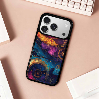iPhone 17 Pro Case — Steampunk Galaxy Art Seamless Pattern Galaxy, Original Design Phone Case