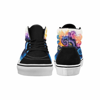 MEN'S Tie High Top Canvas Cottagecore Custom Sneakers