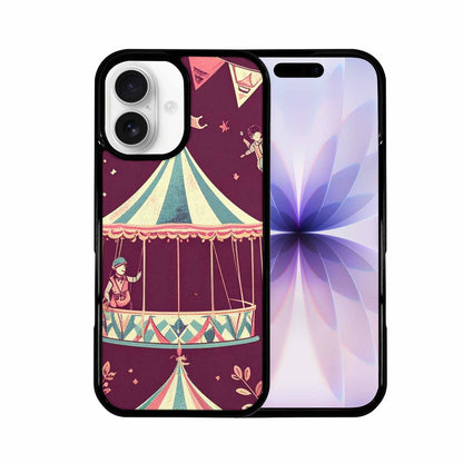 iPhone 17 Case — Vintage Circus Art Pattern Retro Vintage, Personalized Phone Case