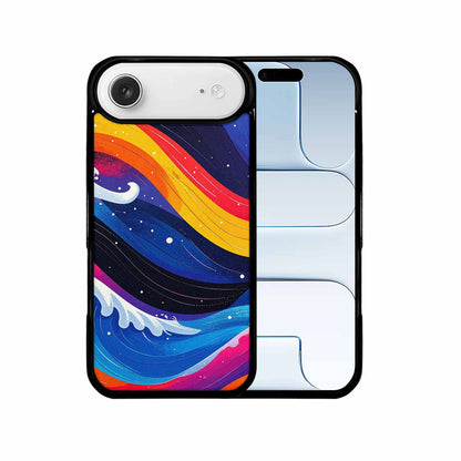 iPhone 17 Air Case — Glossy Winter Wave Seamless Cartoon Cute, Custom Designed Case Cover