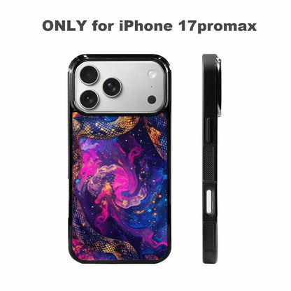 iPhone 17 Pro Max Case — Snake Print Galaxy Seamless Animal Print, Unique Phone Case Design