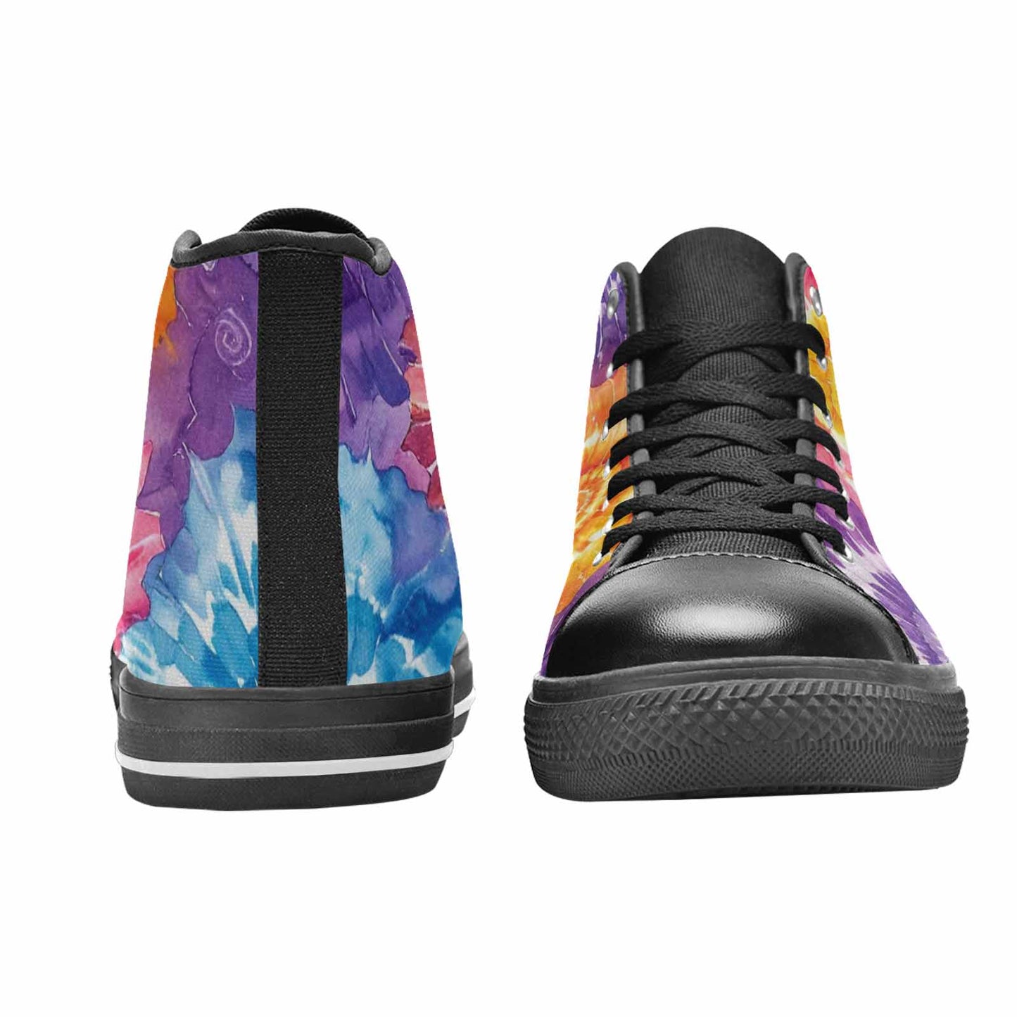 MEN'S Tie Dye Swirl High Top Canvas Vivid Shoes