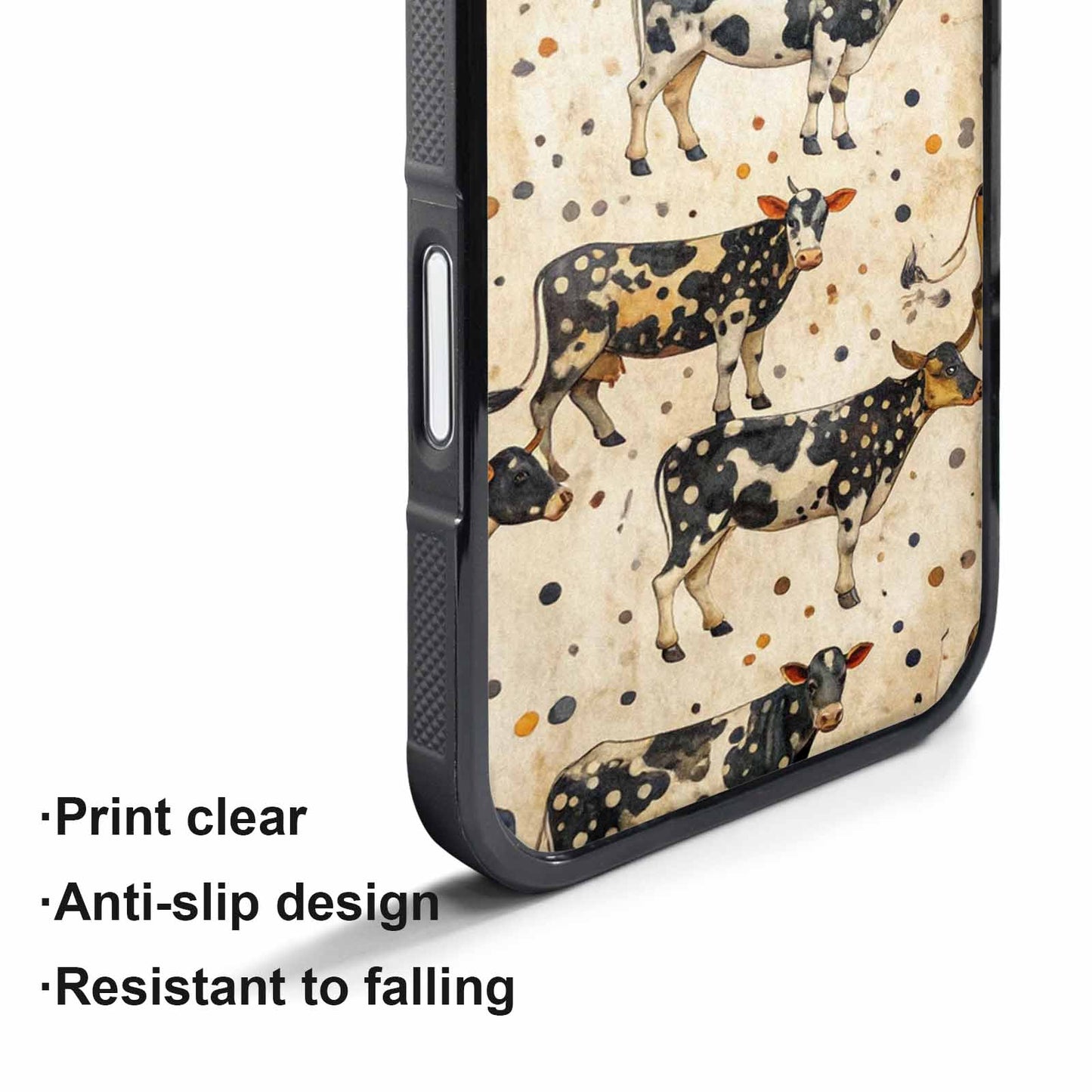 iPhone 17 Air Case — Small Cow Animal Print Art Animal, Custom Art Phone Cover