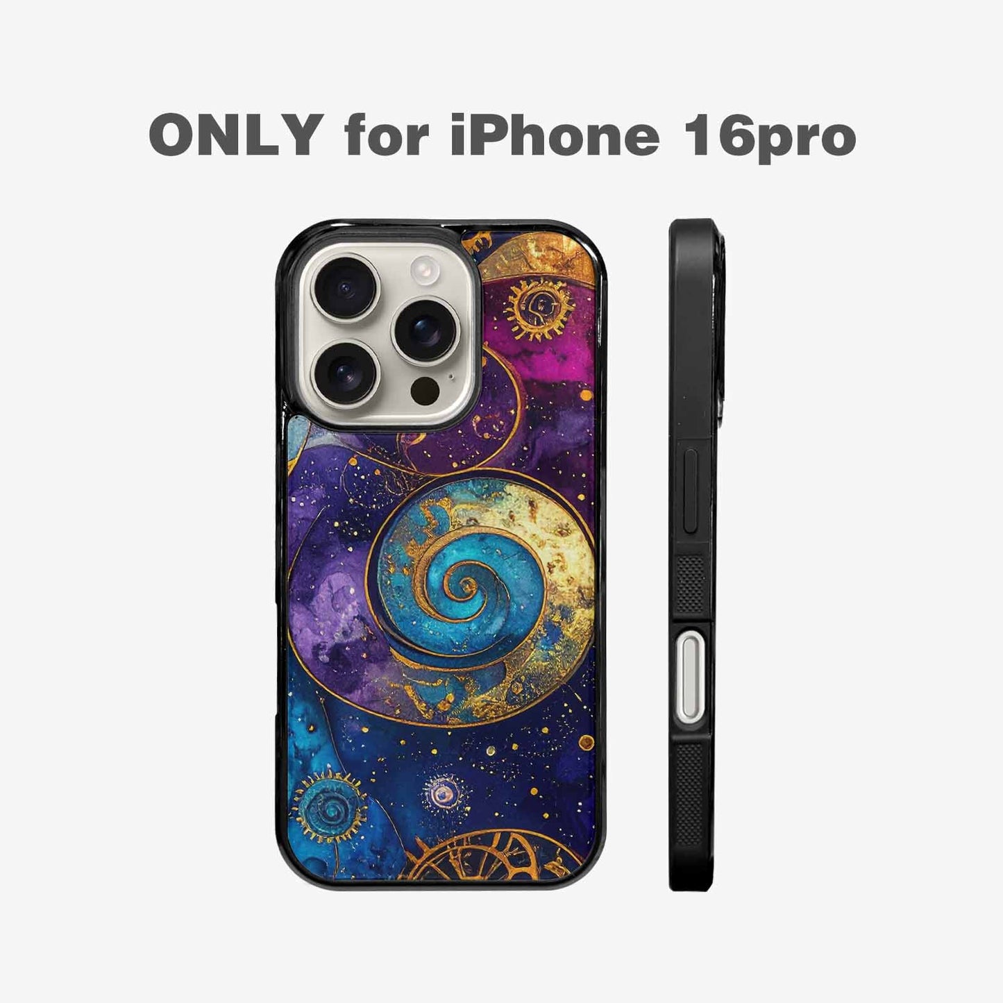 iPhone 16 Pro Case — Steampunk Galaxy Custom, Custom Art Phone Cover