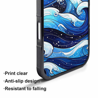 iPhone 17 Pro Max Case — Glossy Winter Wave Cartoon Cute, Custom Made Phone Cover