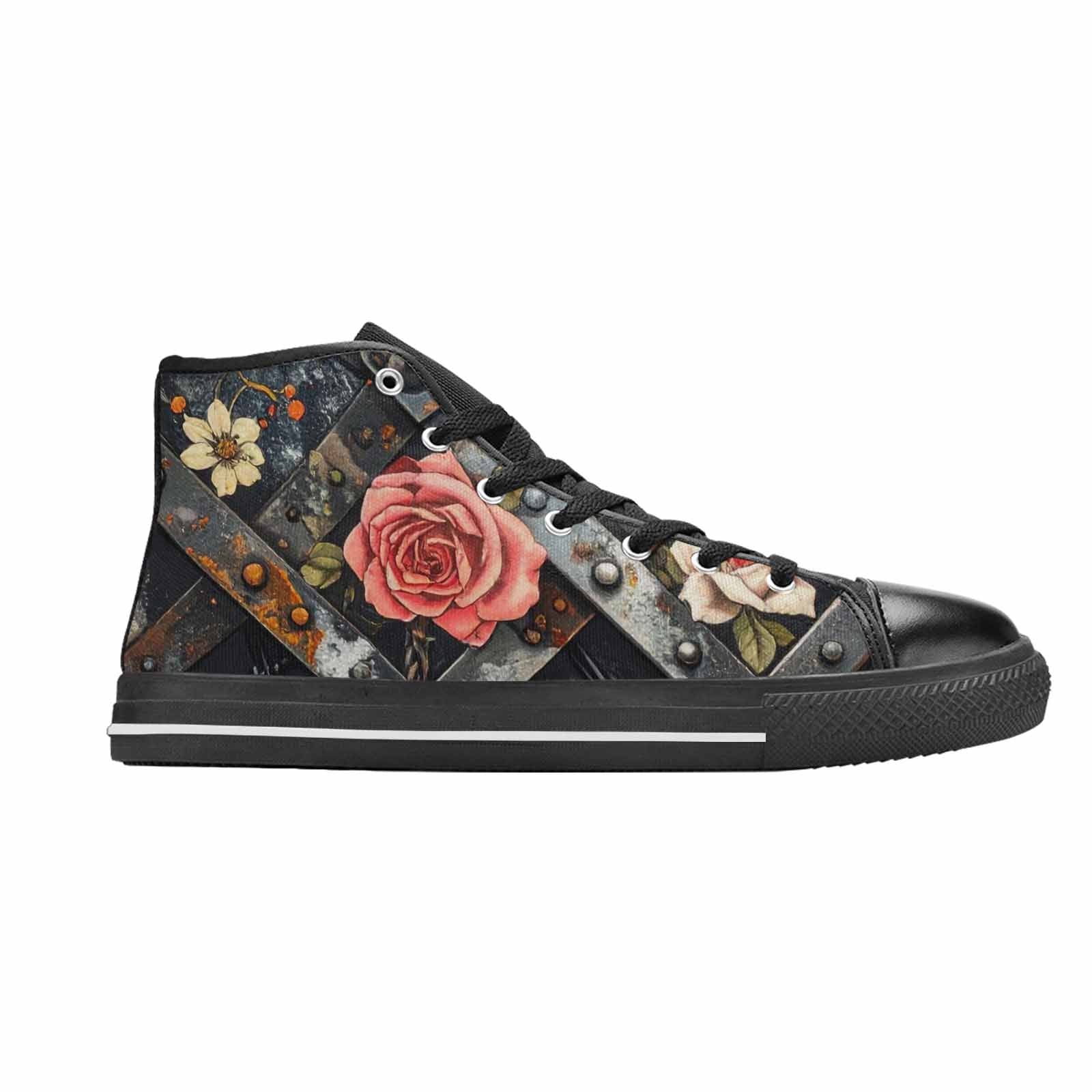 MEN'S Barbed Wire Chain High Top Canvas Neon Fantasy Sneakers