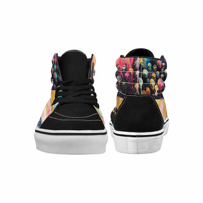 MEN'S Aliens  Marble Aliens High Top Canvas Aesthetic Shoes