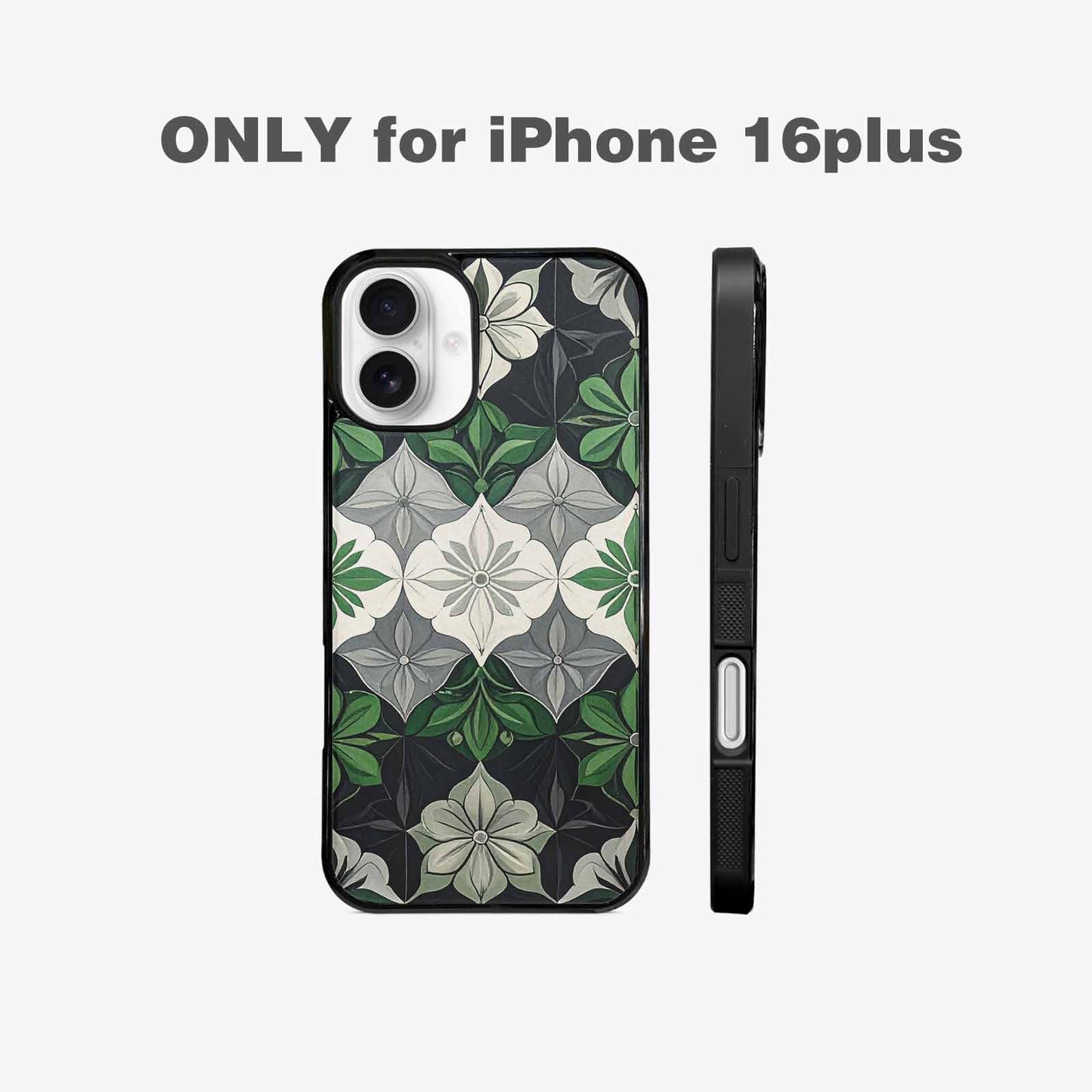 iPhone 16 Plus Case — Aromantic Flag Color Theme Small Rainbow, Custom Phone Case