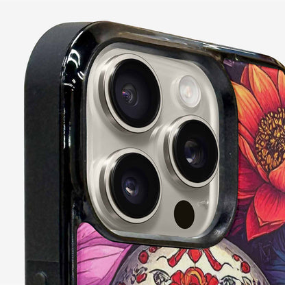 iPhone 15 Pro Max Case — Lotus Skulls, Custom Phone Case
