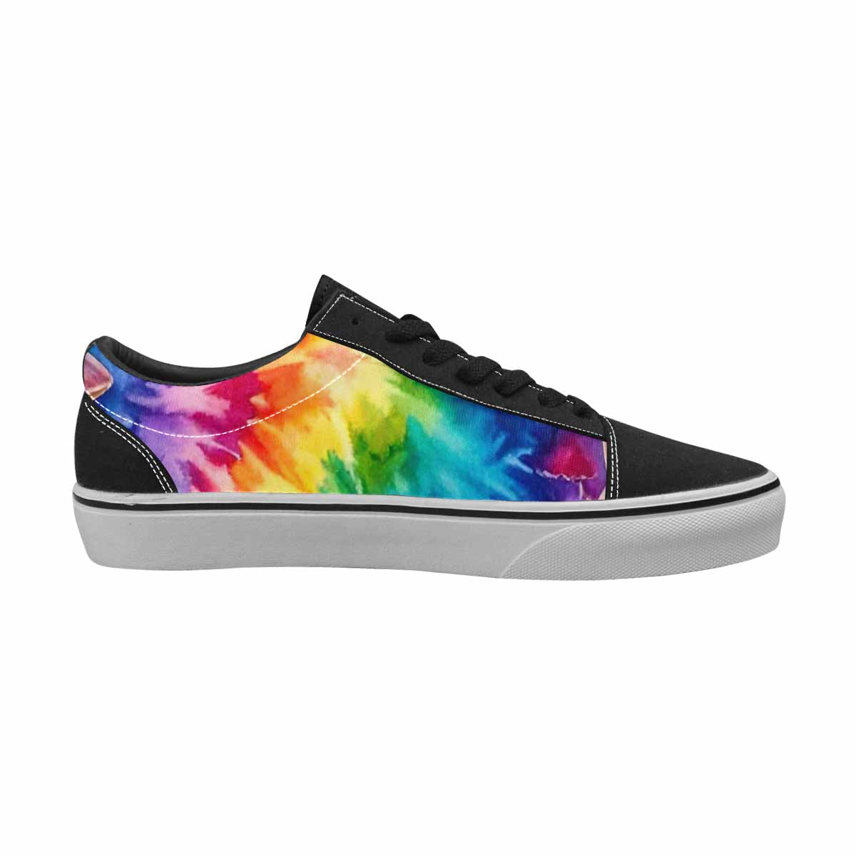 WOMEN'S Mushrooms  Tie Dye Lace-Up Canvas Dark Academia Sneakers