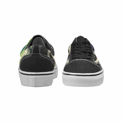 WOMEN'S Rainbow From Skull S Lace-Up Canvas Y2K Custom Shoes
