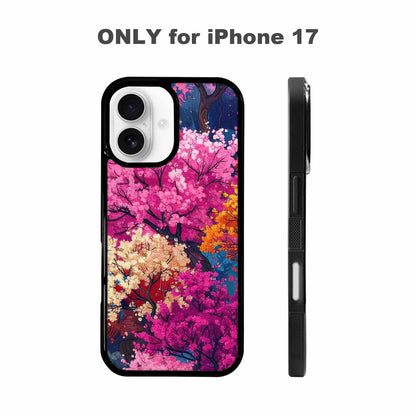 iPhone 17 Case — Cherry Blossom Branch Pattern Original Art, Custom Designed Case Cover