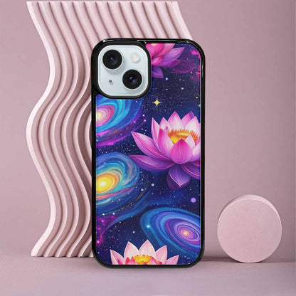 iPhone 15 Case — Lotus Galaxy, Custom Phone Case