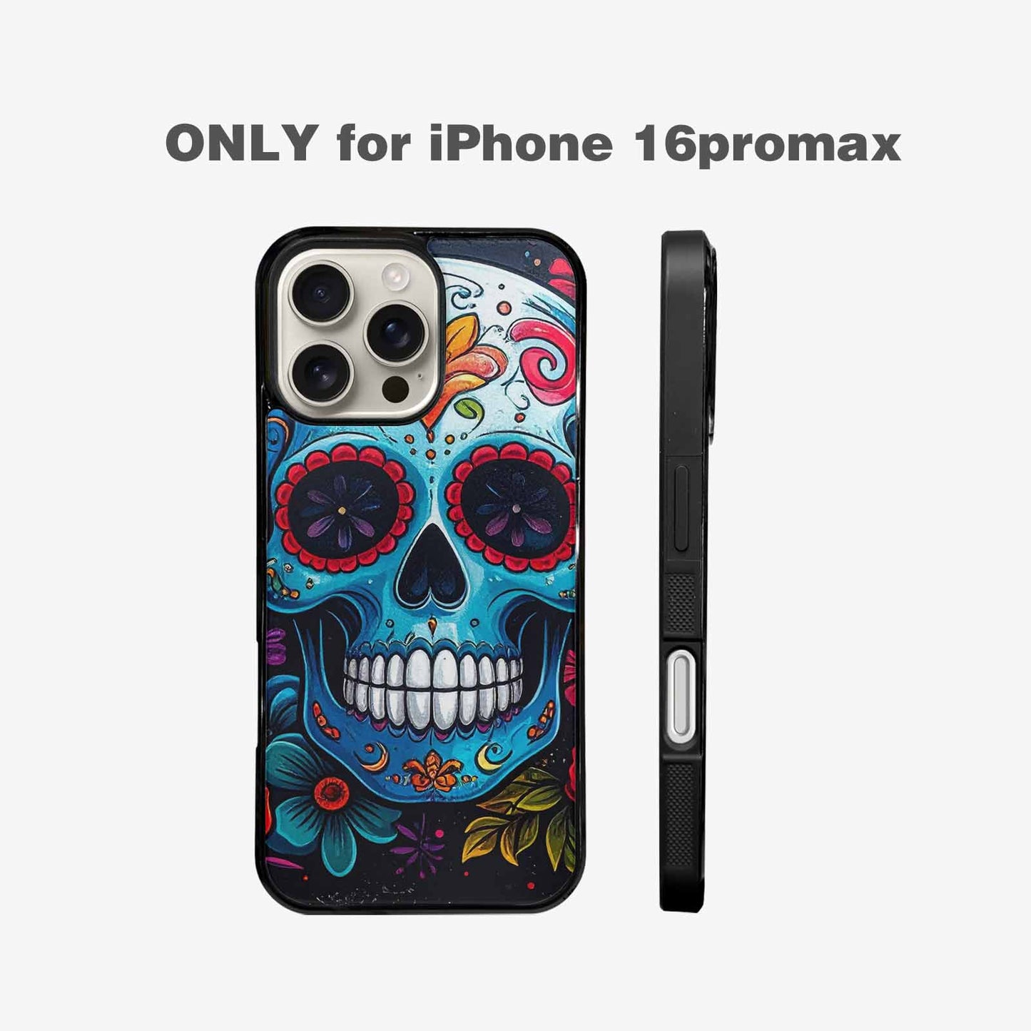 iPhone 16 Pro Max Case — Graffiti Skull Art Seamless Pattern Vibrant, Custom Made Phone Cover