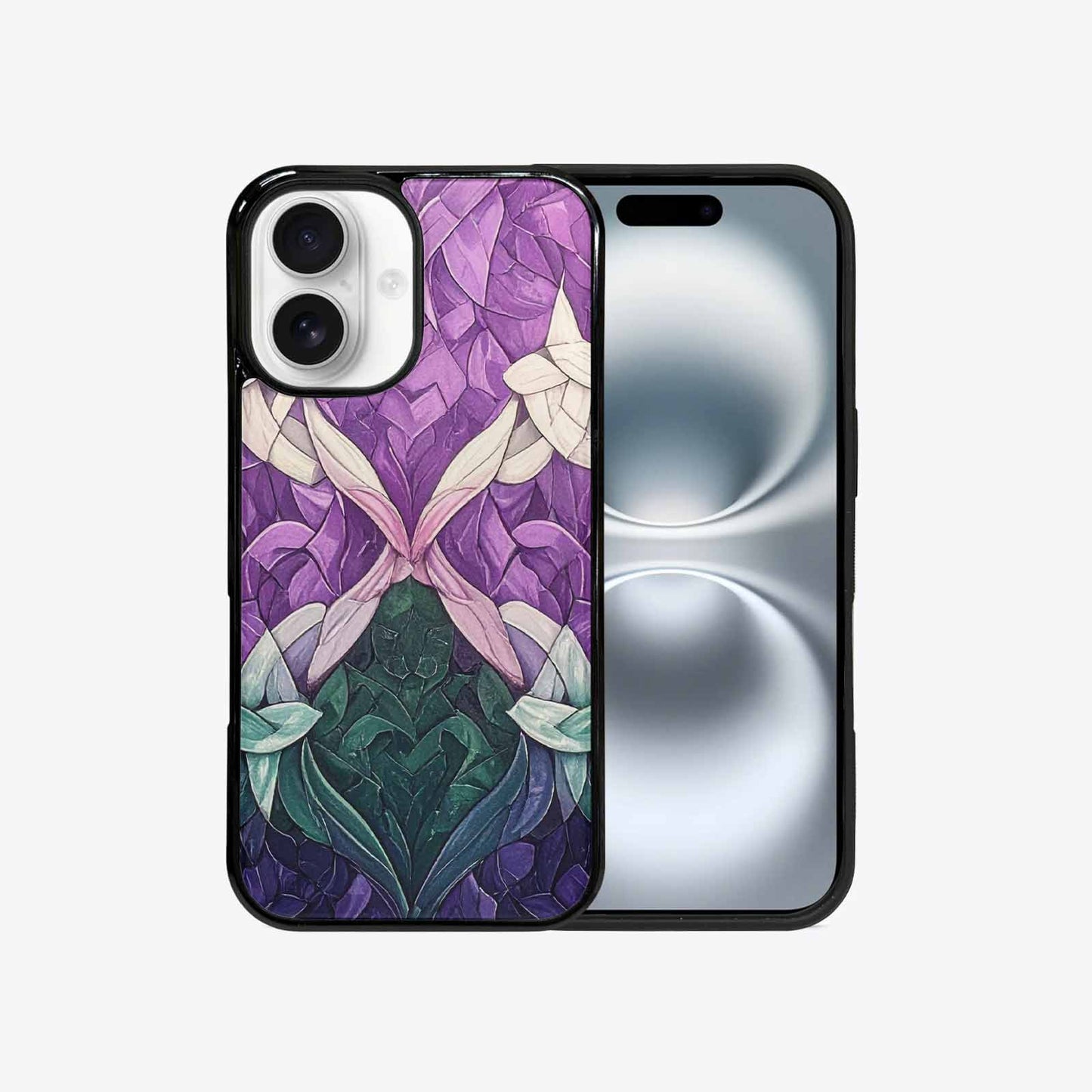 iPhone 16 Case — Genderqueer Flag Color Theme Small Rainbow, Custom Print Case Cover