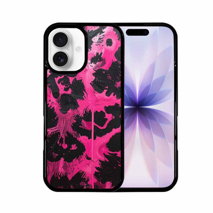 iPhone 17 Case — Black &amp; Pink Ink Animal Print, Custom Phone Case