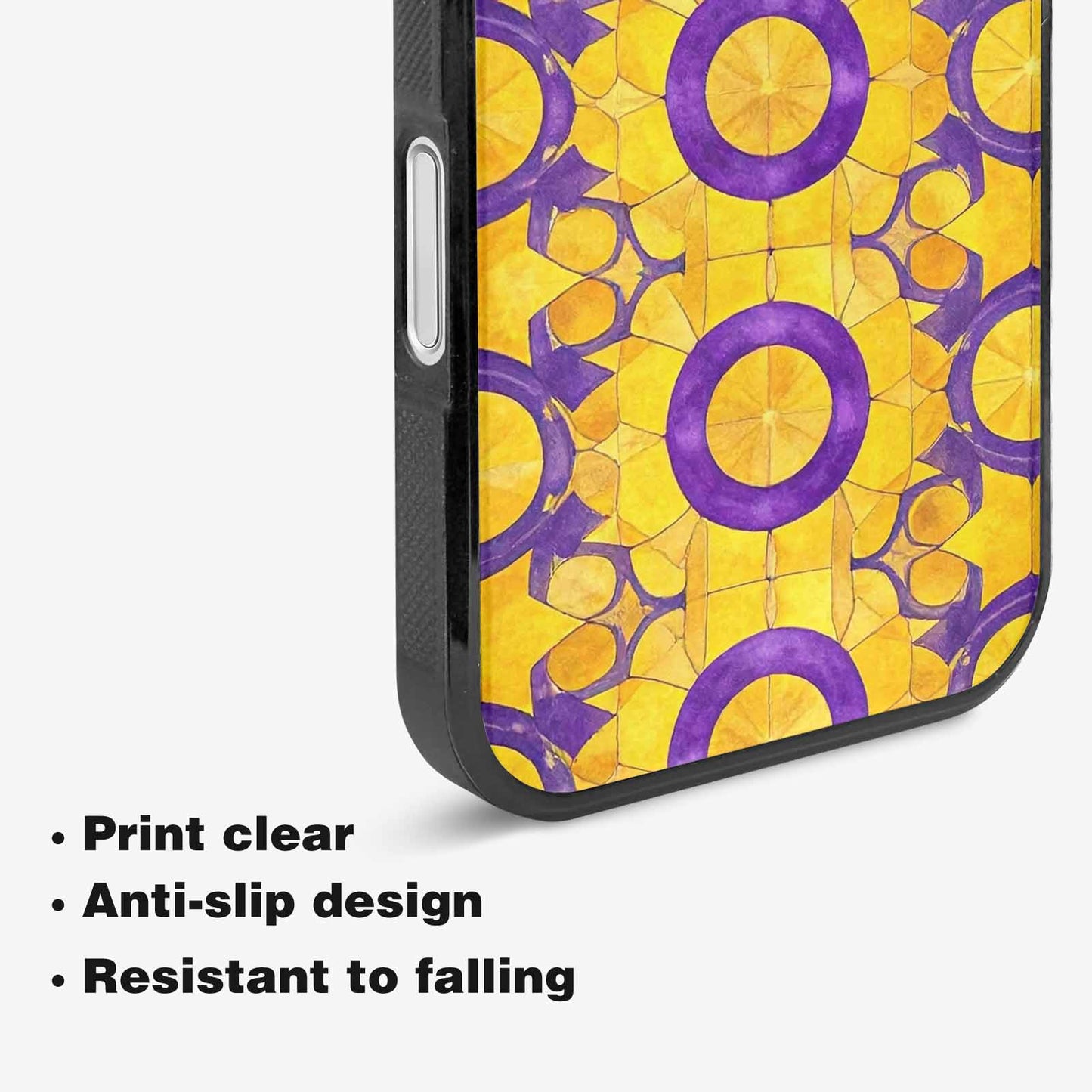 iPhone 16 Case — Intersex Flag Color Theme Small Rainbow, Unique Phone Case Design