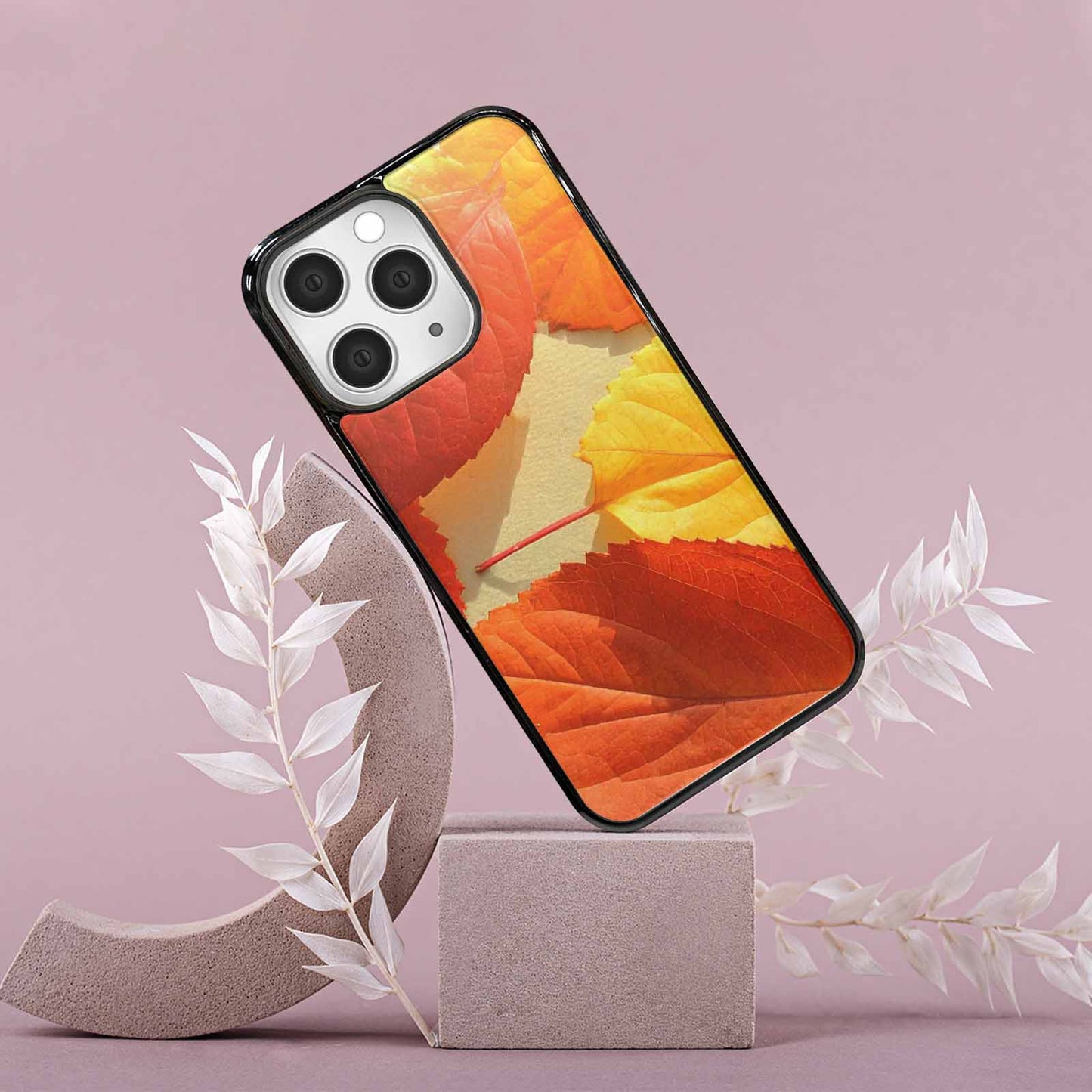 iPhone 15 Pro Max Case — Autumn Leaves, Custom Art Phone Cover