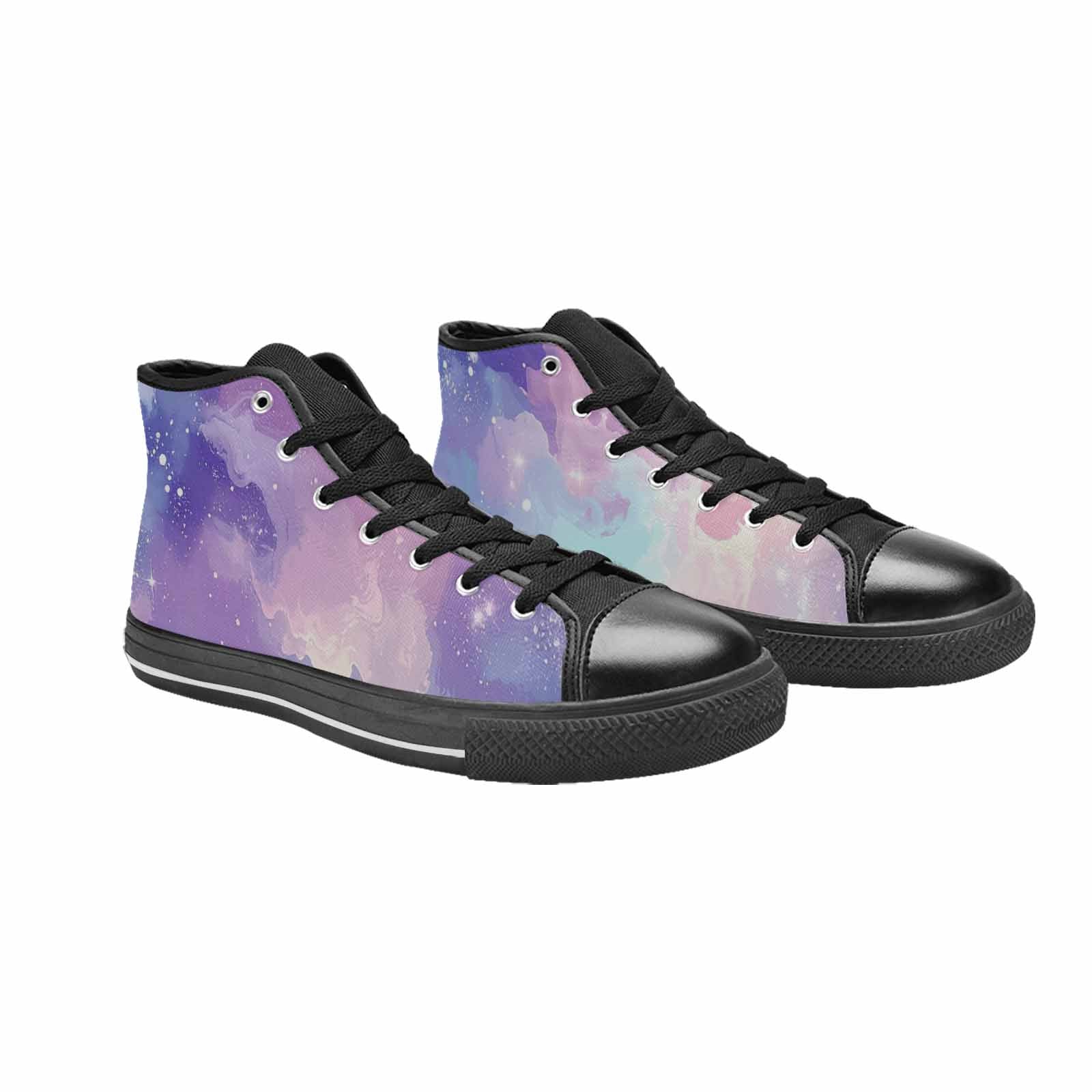 MEN'S Galaxy Art - High Top Canvas Wallpaper Art Shoes