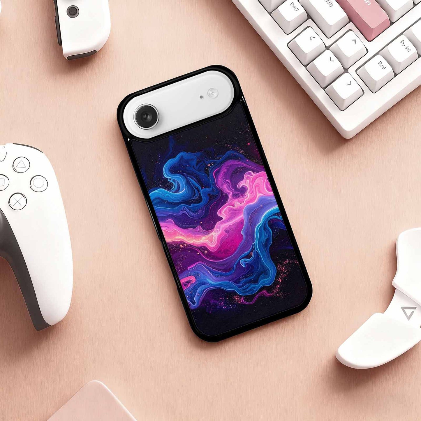 iPhone 17 Air Case — Seamless Repeating Pattern Of Overlapping Galaxy, Custom Made Phone Cover