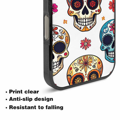 iPhone 16 Pro Max Case — Vibrant Skull Seamless, Unique Phone Case Design