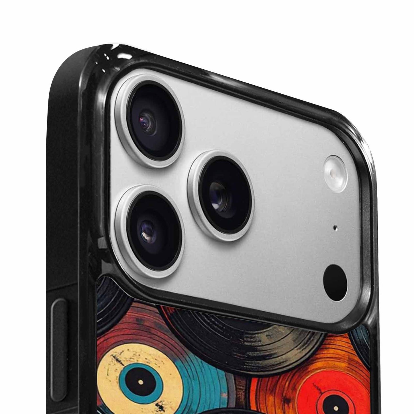 iPhone 17 Pro Case — Retro Wood Grain Vinyl Retro Vintage, Custom Phone Case