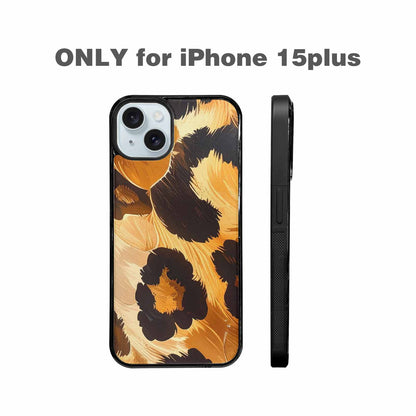 iPhone 15 Plus Case — Leopard Soft Airbrush Gradient, Custom Print Case Cover