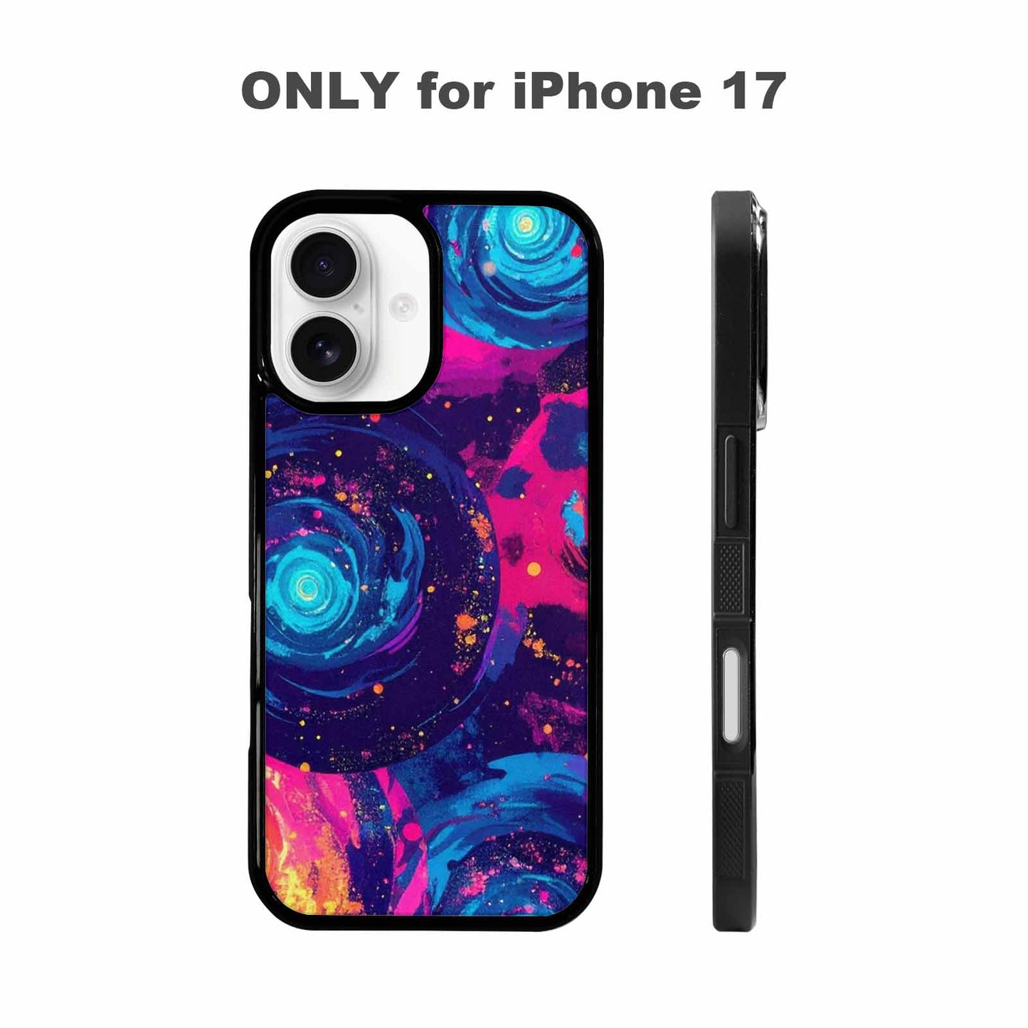 iPhone 17 Case — Leopard Print Galaxy Seamless Animal Print, Custom Phone Case