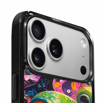 iPhone 17 Pro Case — Seamless Tileable Pattern Of Overlapping Alien, Original Design Phone Case
