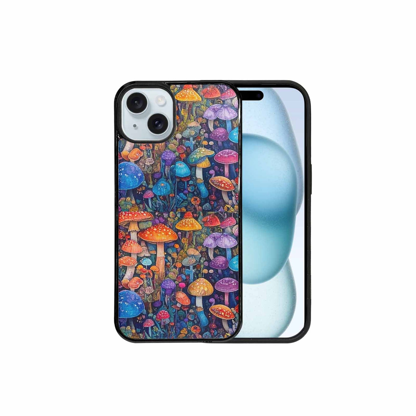 iPhone 15 Plus Case — Mushrooms General Mushrooms Pa, Custom Printed Phone Case