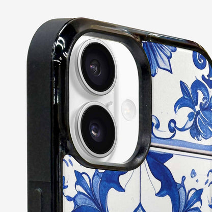 iPhone 16 Case — Talavera Tile Floral Custom, Custom Art Phone Cover