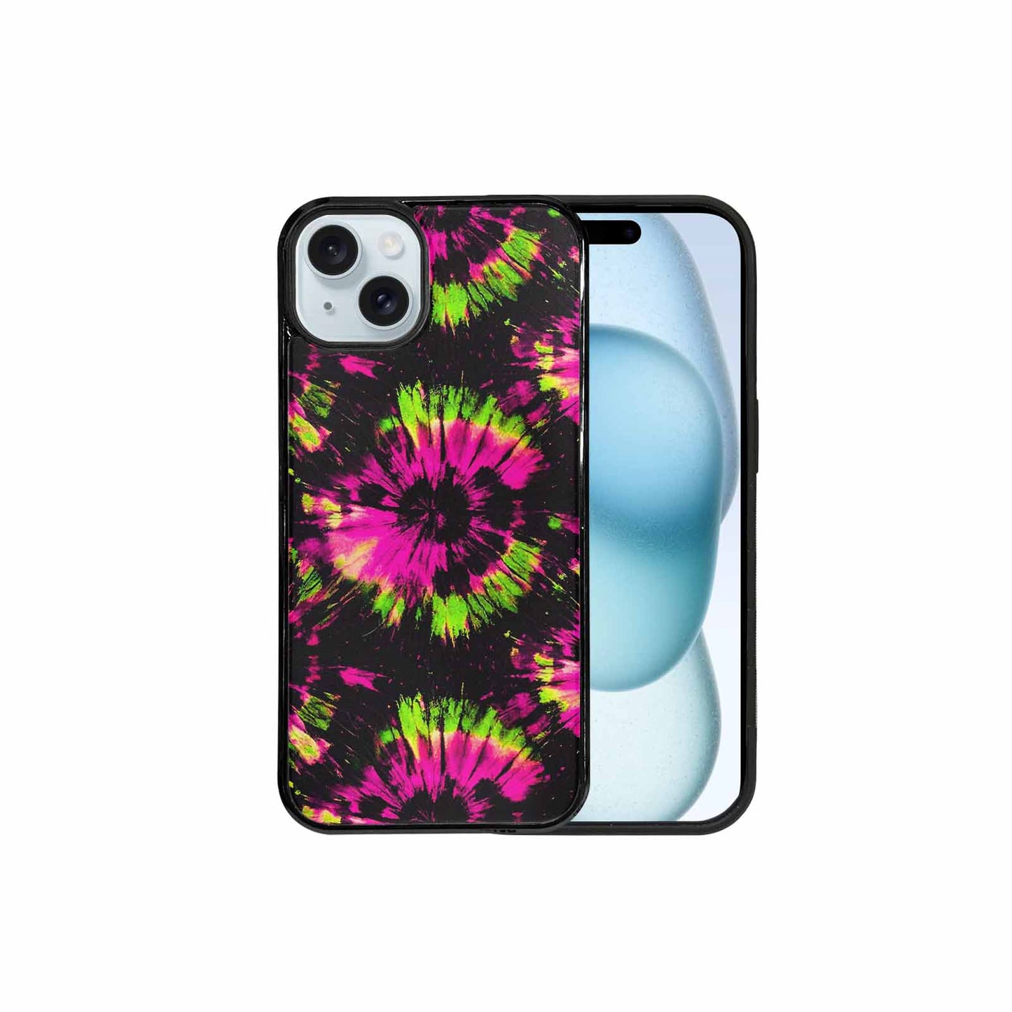 iPhone 15 Plus Case — Acid Wash Tie Dye Neon, Original Design Phone Case