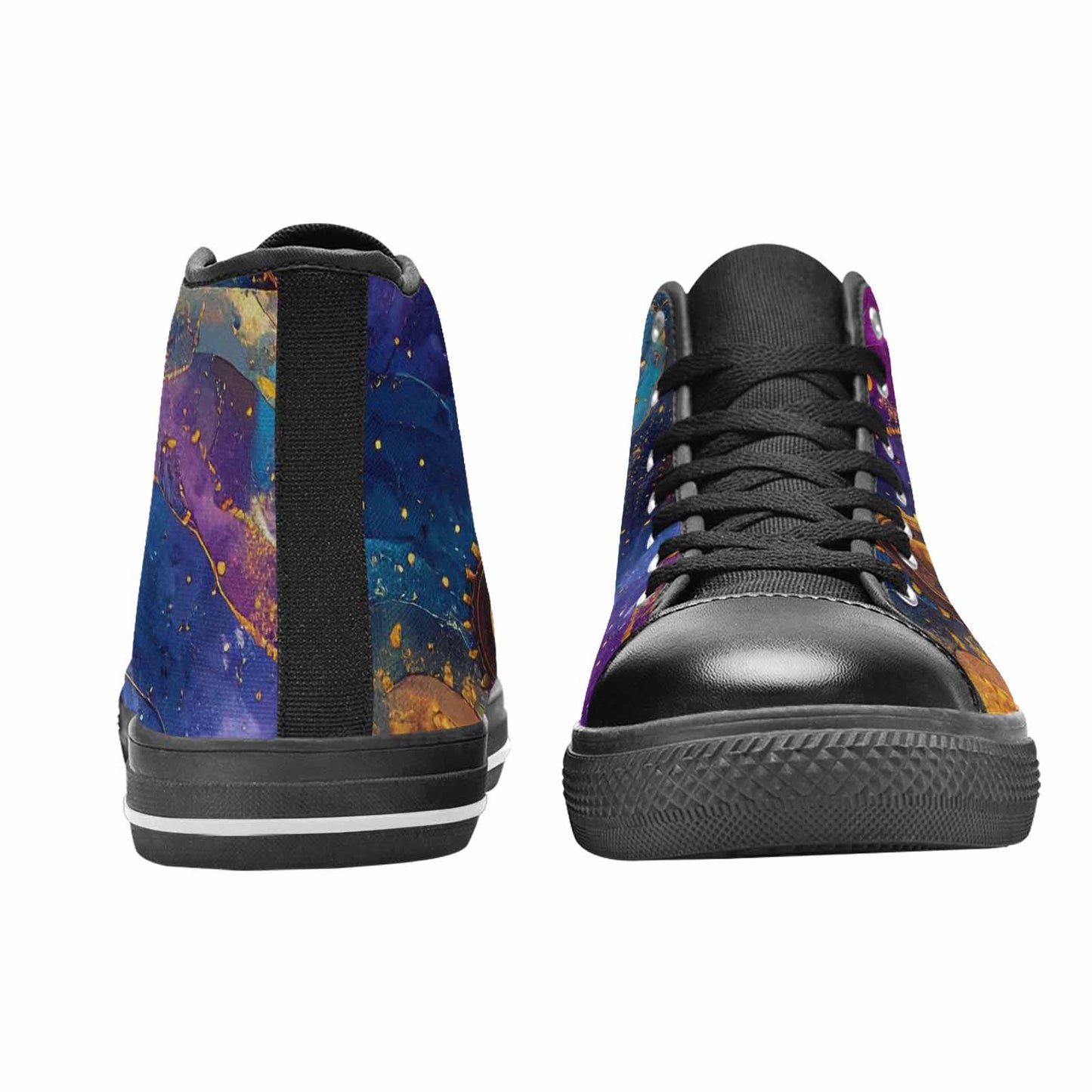 WOMEN'S Steampunk Galaxy High Top Canvas Aesthetic Custom Shoes