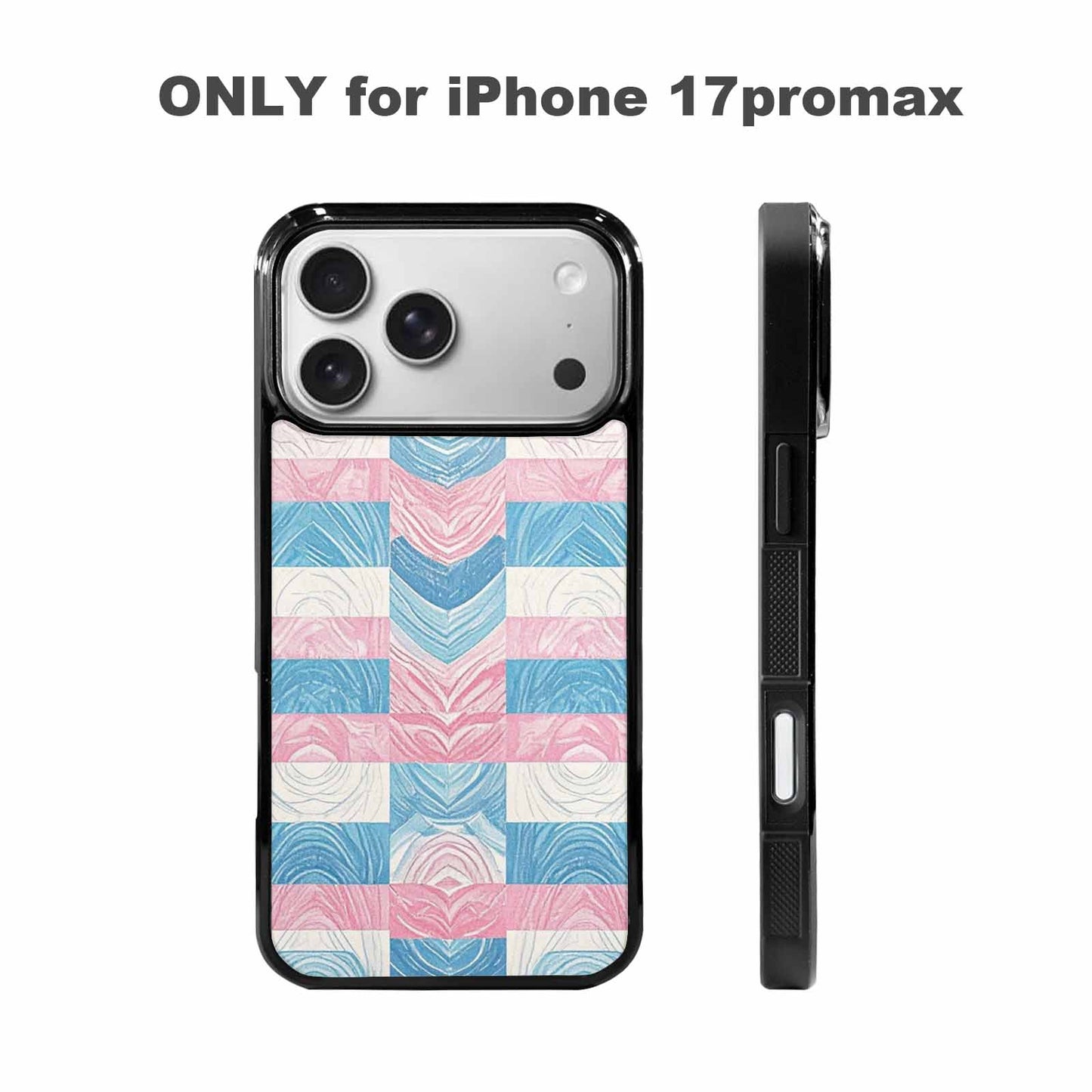 iPhone 17 Pro Max Case — Transgender Flag Color Theme Original Art, Original Design Phone Case