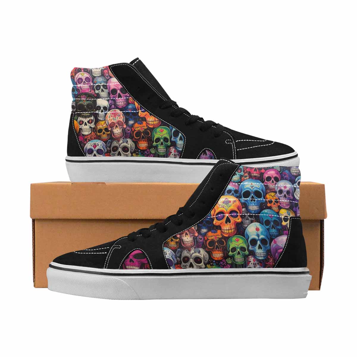 MEN'S Skulls High Top Canvas Boutique Dreamcore Sneakers