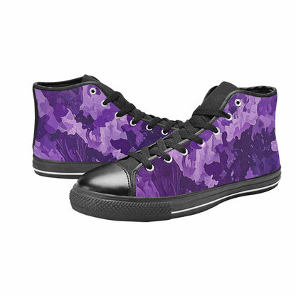 MEN'S Military Camouflage Blotch High Top Canvas Cottagecore Custom Sneakers
