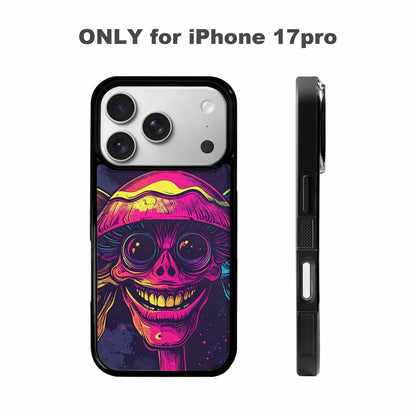 iPhone 17 Pro Case — Retro Mushroom Cartoon Art Pattern Retro, Unique Phone Case Design